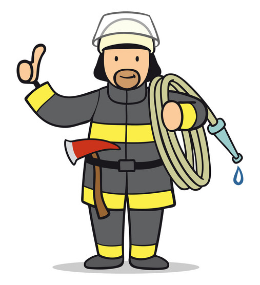 ansehen-der-berufe-in-Deutschland_Grafik_Robert Kneschke Das Foto zeigt einen Feuerwehrmann.